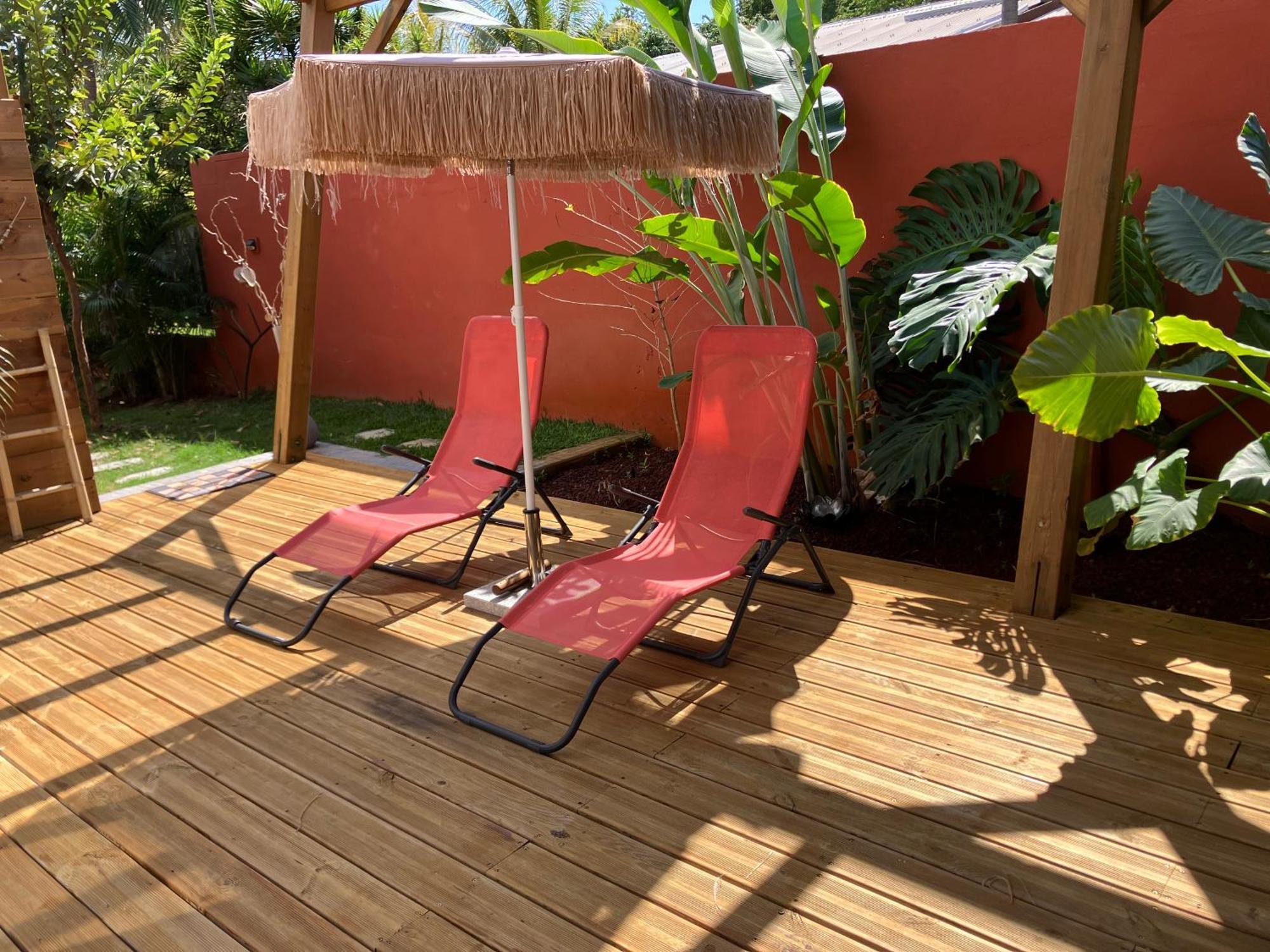 Kazacoco Bungalow A 5 Min A Pieds Du Lagon La Saline Les Bains Exterior foto